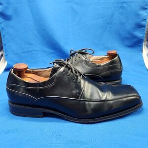 Florsheim Comfortech Men's Size 12D Bike Toe Derby Leather Shoes 11256 Black